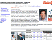 Tablet Screenshot of milwaukeecondos.haineshomes.com